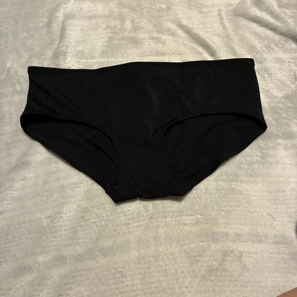 Boden Womens Classic Black Bikini Bottoms Recycled Nylon Swimwear Size 6